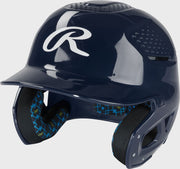 Rawlings Rx2 Gloss Senior Batting Helmet - Navy
