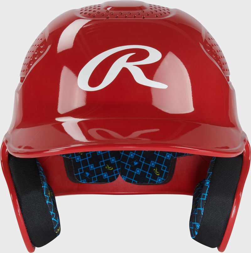 Rawlings Rx2 Gloss Senior Batting Helmet - Scarlet