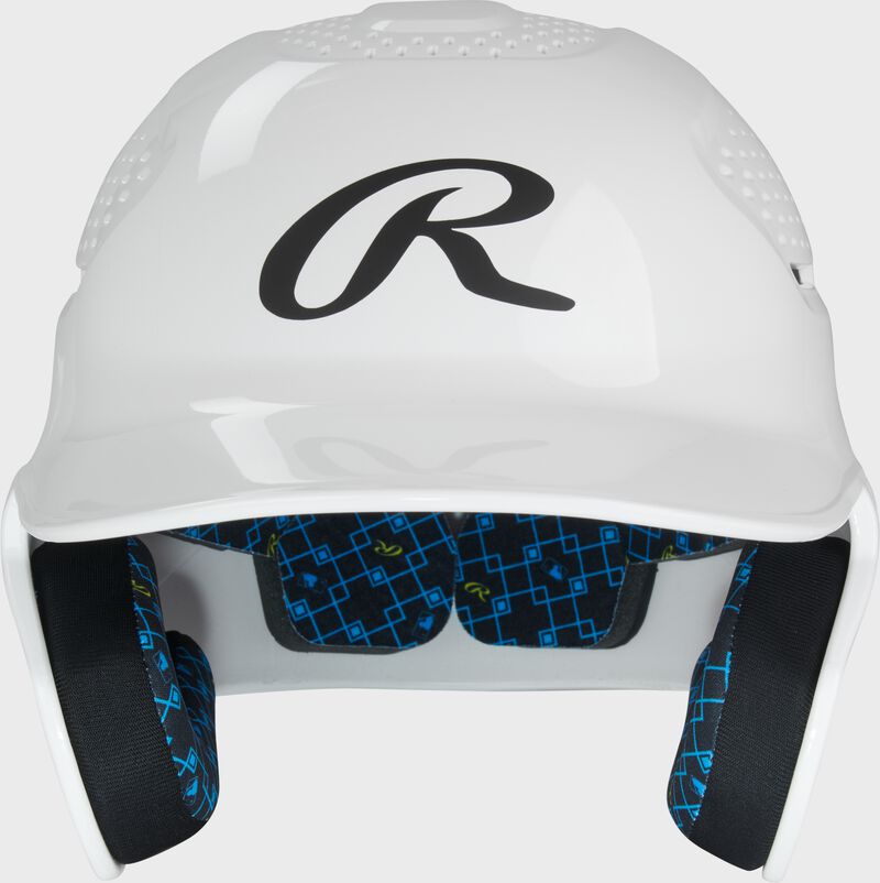 Rawlings Rx2 Gloss Junior Batting Helmet - White