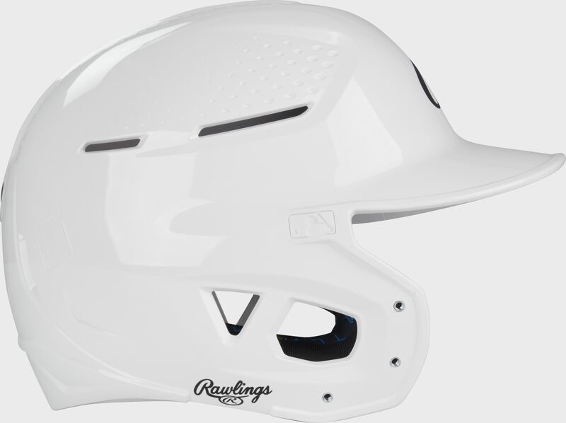 Rawlings Rx2 Gloss Senior Batting Helmet - White