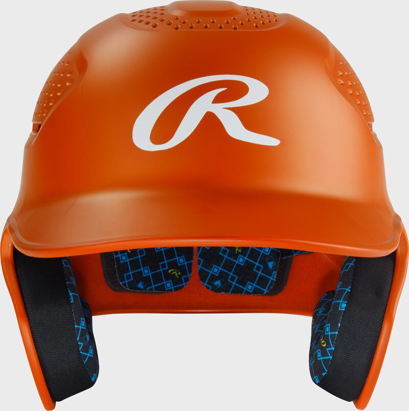 Rawlings Rx2 Matte Senior Batting Helmet - Athletic Orange