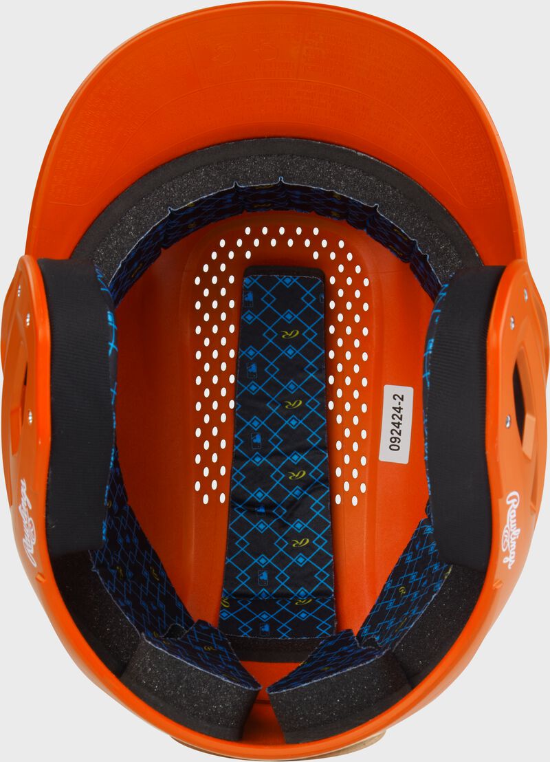 Rawlings Rx2 Matte Senior Batting Helmet - Athletic Orange