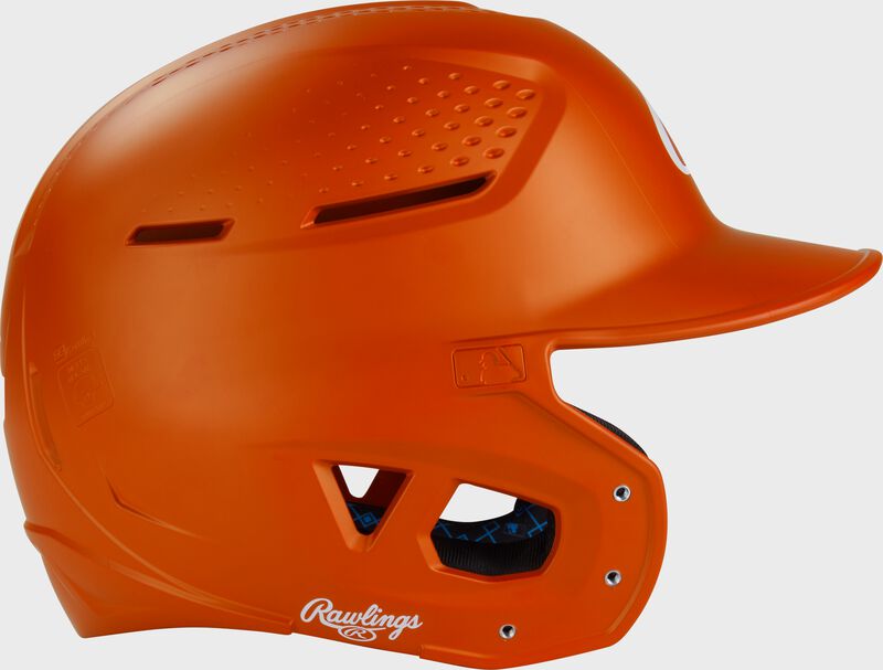 Rawlings Rx2 Matte Junior Batting Helmet - Athletic Orange
