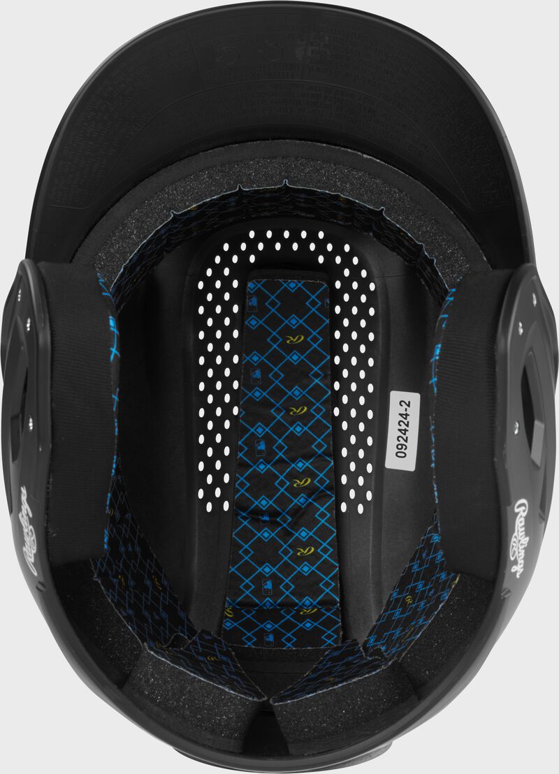 Rawlings Rx2 Matte Senior Batting Helmet - Black