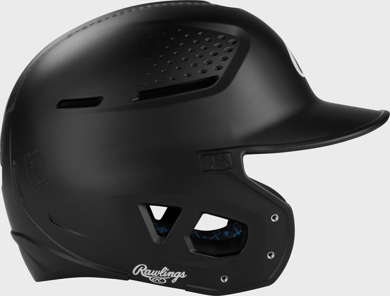 Rawlings Rx2 Matte Senior Batting Helmet - Black