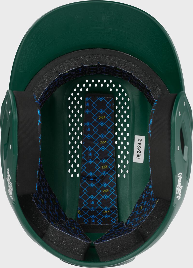 Rawlings Rx2 Matte Senior Batting Helmet - Dark Green