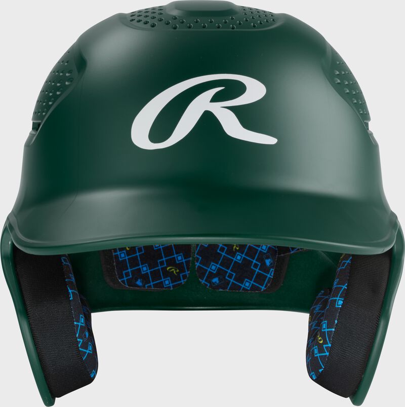 Rawlings Rx2 Matte Junior Batting Helmet - Dark Green