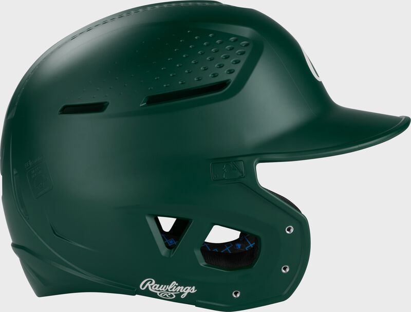 Rawlings Rx2 Matte Senior Batting Helmet - Dark Green
