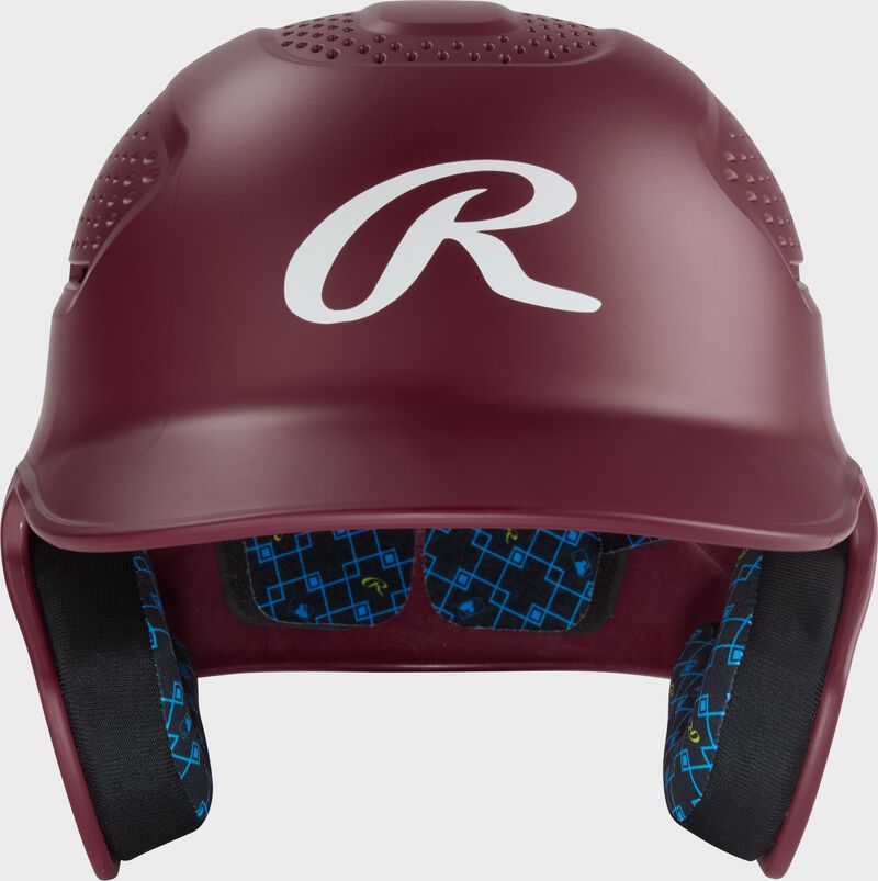 Rawlings Rx2 Matte Senior Batting Helmet - Maroon