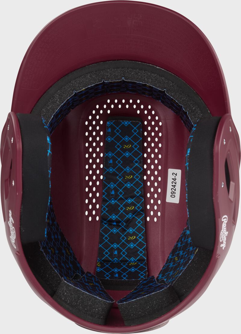 Rawlings Rx2 Matte Senior Batting Helmet - Maroon