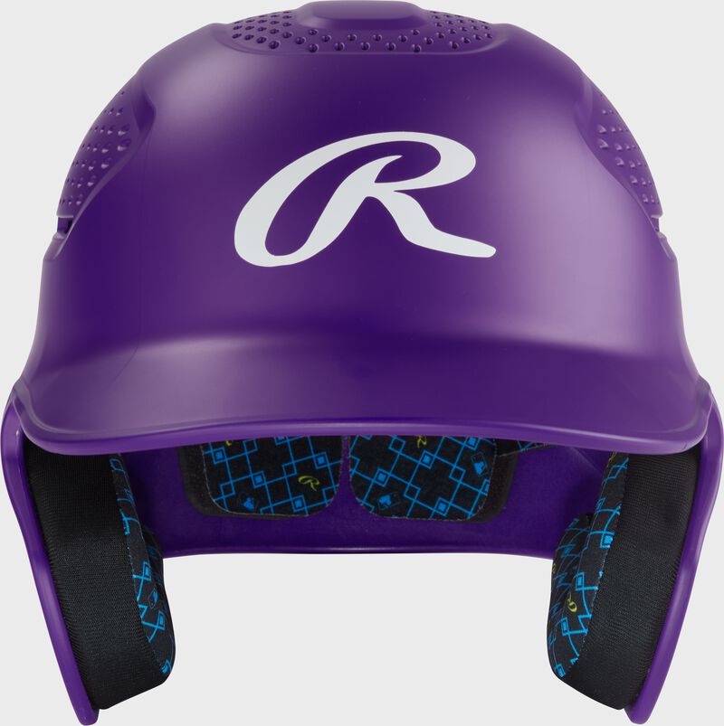 Rawlings Rx2 Matte Senior Batting Helmet - Purple