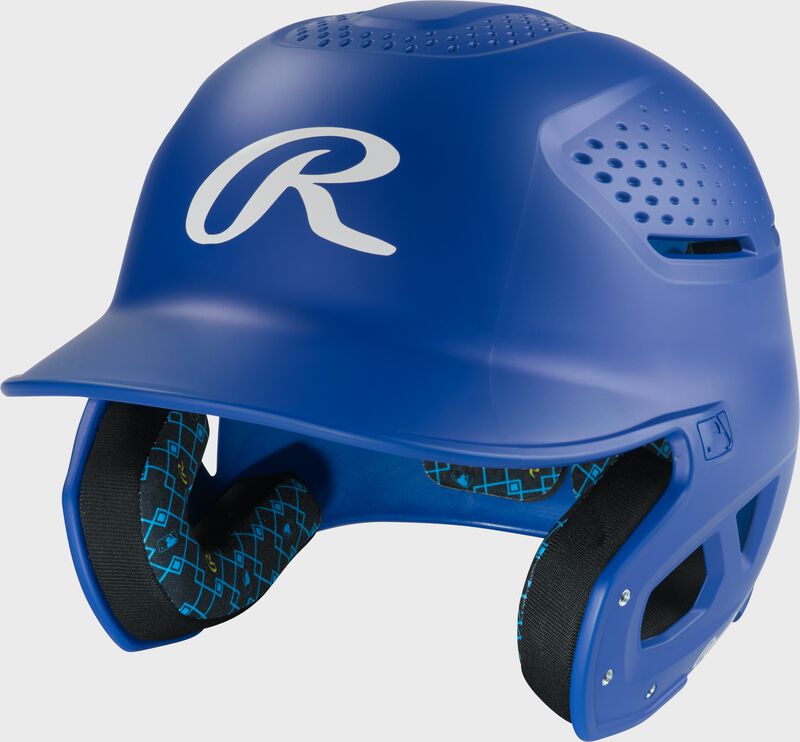 Rawlings Rx2 Matte Senior Batting Helmet - Royal