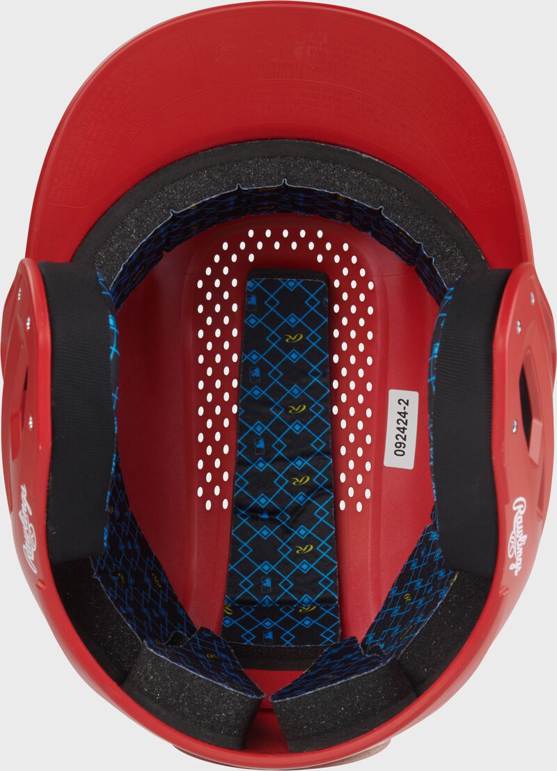 Rawlings Rx2 Matte Junior Batting Helmet - Scarlet