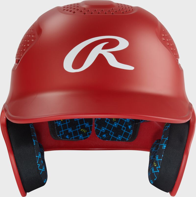 Rawlings Rx2 Matte Junior Batting Helmet - Scarlet