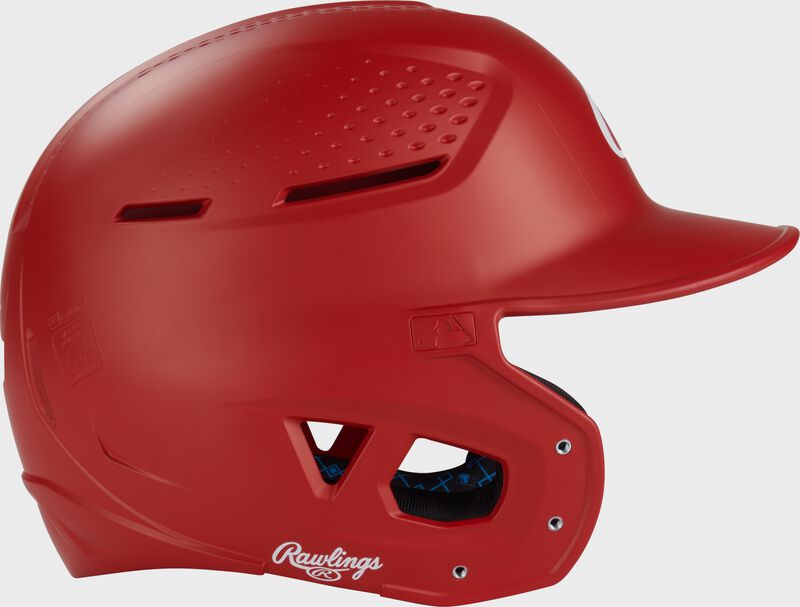 Rawlings Rx2 Matte Senior Batting Helmet - Scarlet