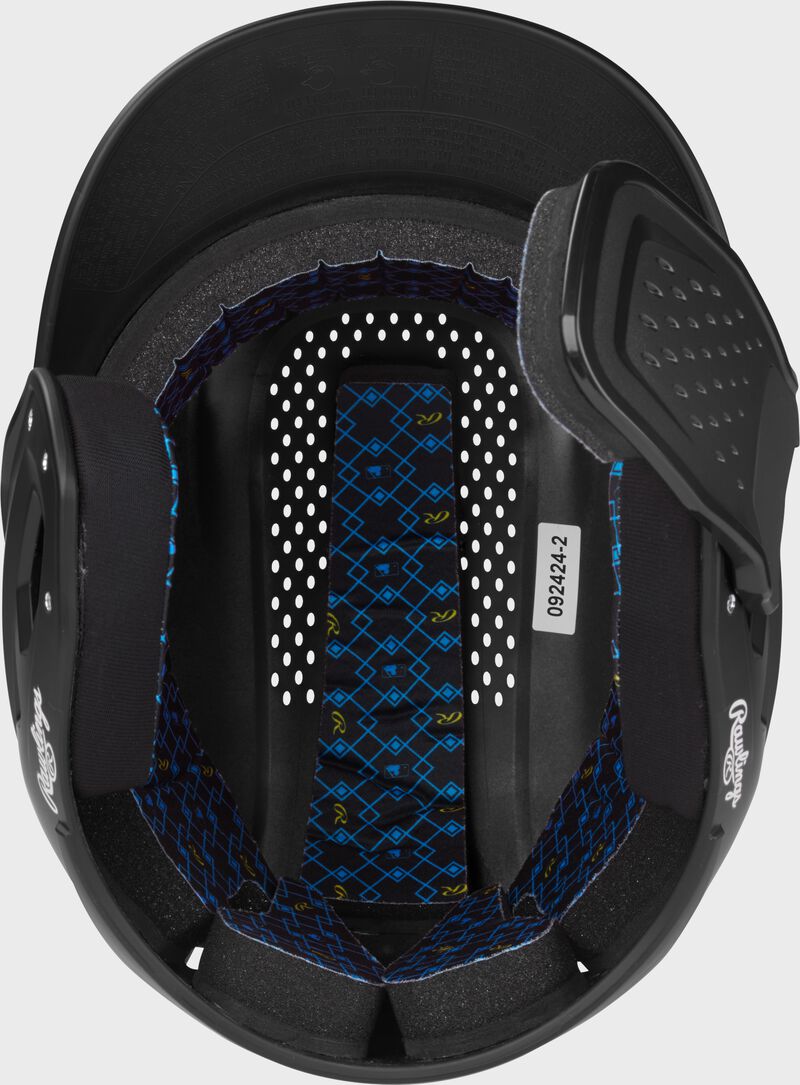 Rawlings Rx2 Reverse And Adjust Matte Senior Batting Helmet - Black