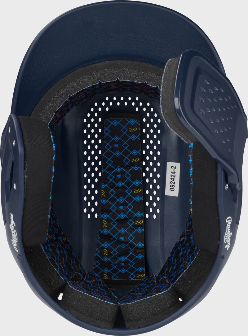 Rawlings Rx2 Reverse And Adjust Matte Senior Batting Helmet - Navy