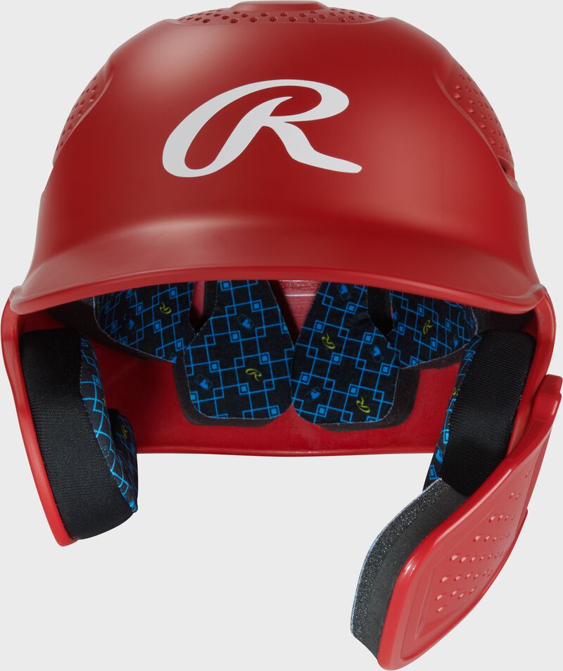 Rawlings Rx2 Reverse And Adjust Matte Senior Batting Helmet - Scarlet