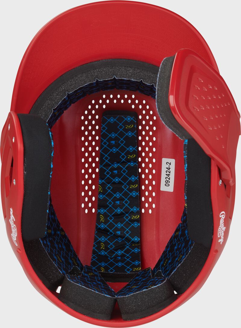 Rawlings Rx2 Reverse And Adjust Matte Senior Batting Helmet - Scarlet