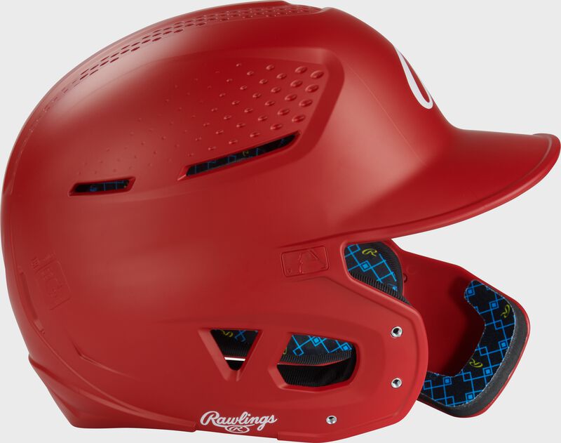 Rawlings Rx2 Reverse And Adjust Matte Senior Batting Helmet - Scarlet