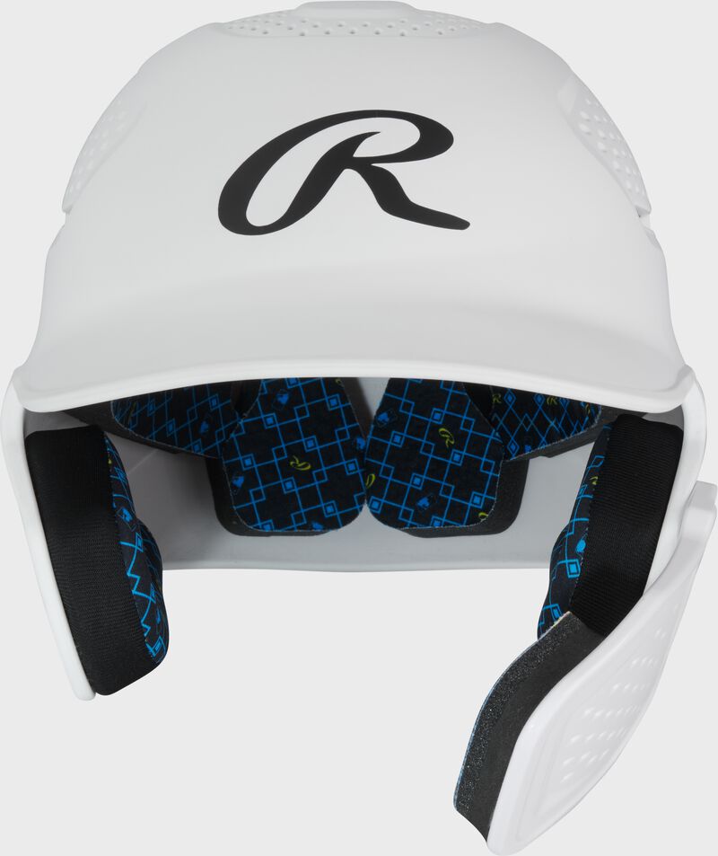 Rawlings Rx2 Reverse And Adjust Matte Junior Batting Helmet - White