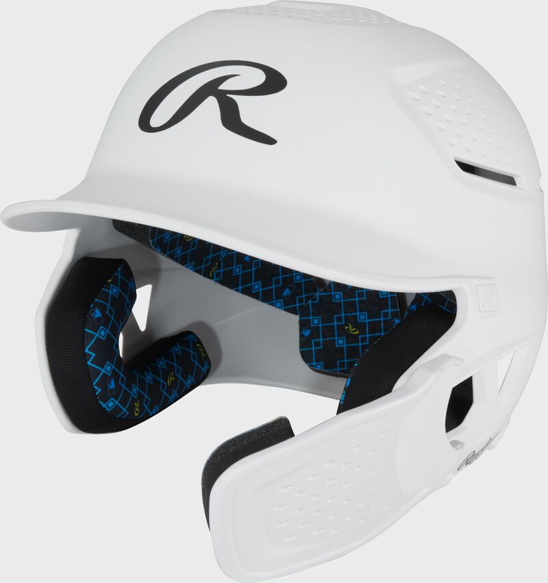 Rawlings Rx2 Reverse And Adjust Matte Senior Batting Helmet - White