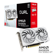 ASUS Dual Radeon RX 9060 XT Graphics Card DUAL-RX9060XT-16G-WHITE