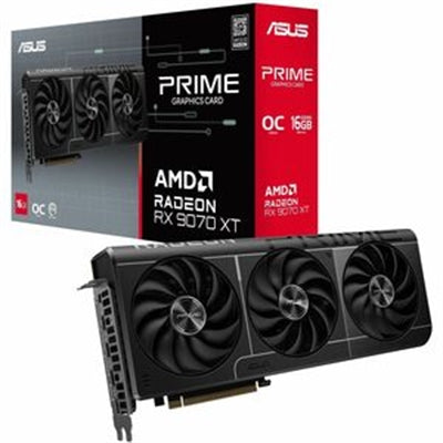 ASUS Prime Radeon™ RX 9070 XT OC Edition 16GB GDDR6 Gaming Graphics Card