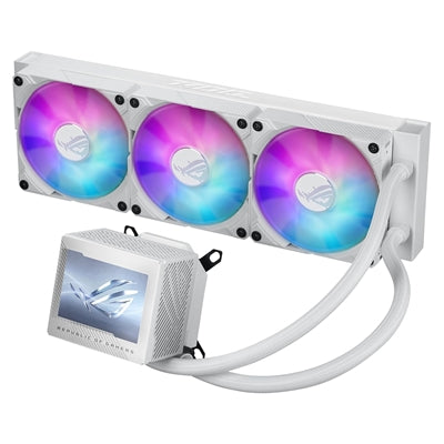 ASUS - Ryujin III 360 ARGB Extreme Cooling Fan/Radiator/Water Block - White