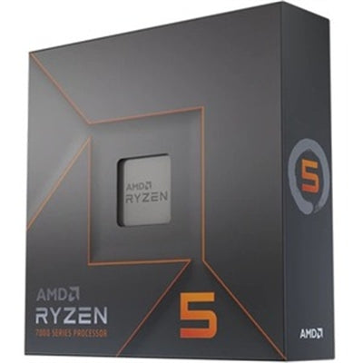 AMD - Ryzen 5 7600X 6-Core - 12-Thread 4.7GHz (5.3 GHz Max Boost) Socket AM5 PCI Express 5.0 Unlocked Desktop Processor - Silver