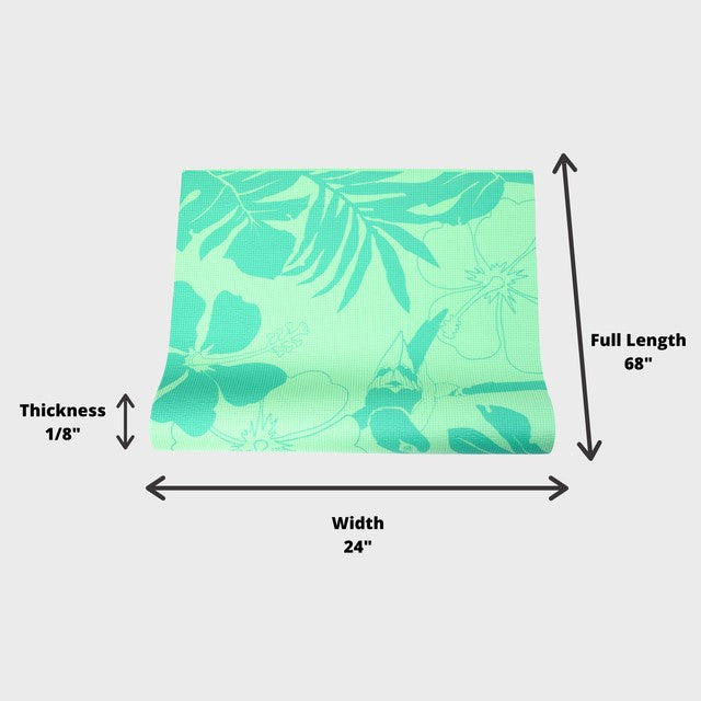 YOGI MAT™ Rainforest - Pale Green -  1/8"H x 24"W x 68"L