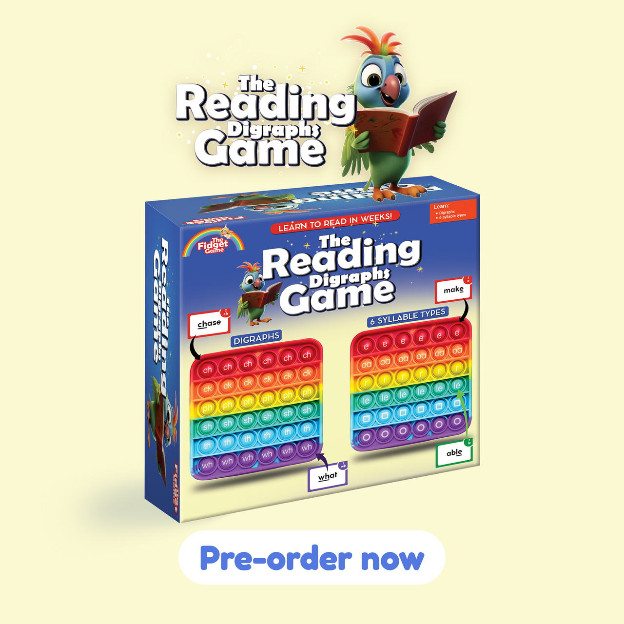 The Reading Digraph Game :  Grade 1 - Grade 3