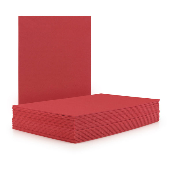 Foam Sheets 2mm -  9"x12", 10 sheets, Red