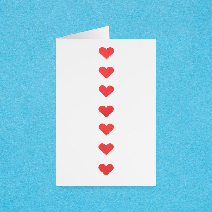 Sticker Forms - Red Foil Hearts - 2 sheets