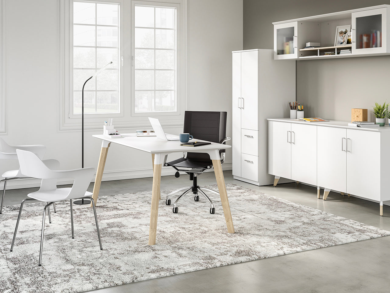 Resi Hutch Door Kit Lam White
