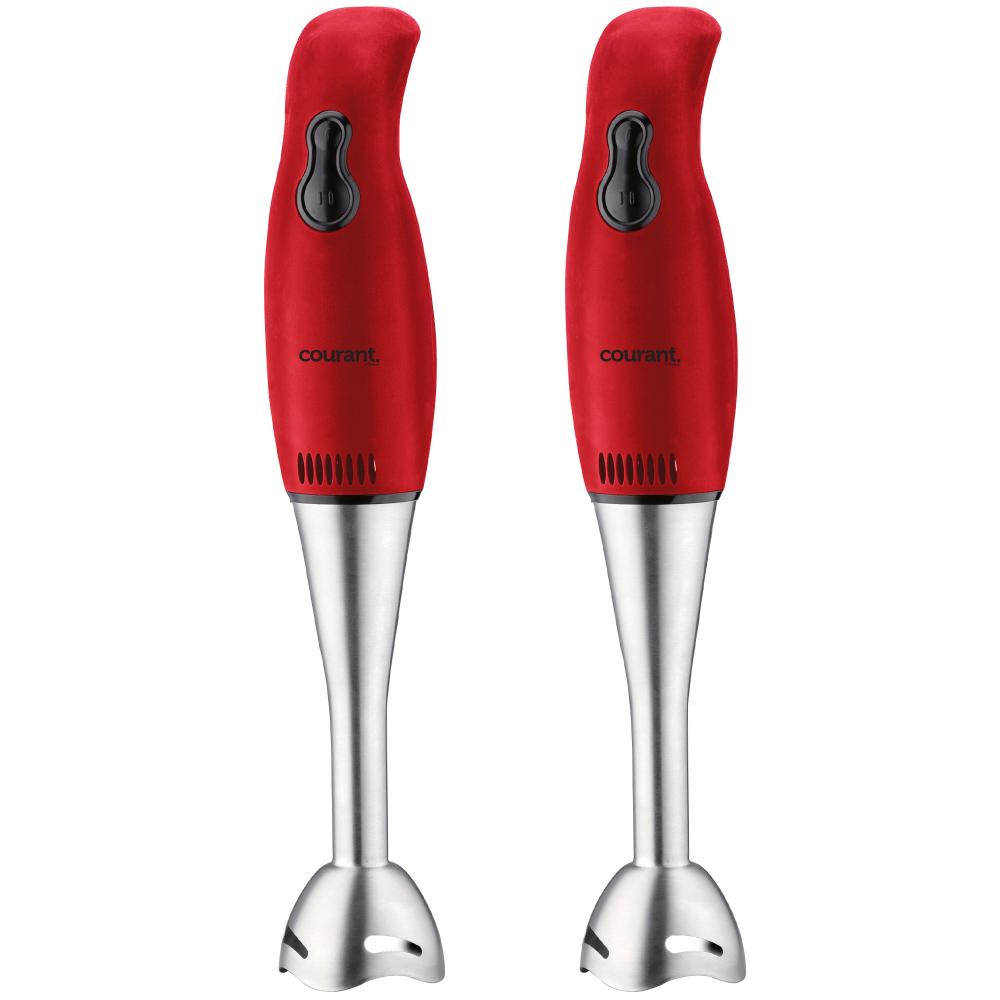 Courant Courant 2-PACK 2-Speed Hand Blender with Stainless Steel Leg - Red