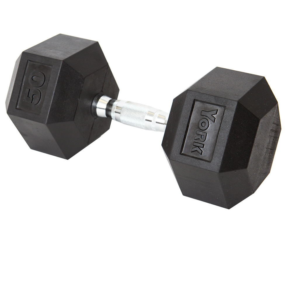 50 LB Rubber Hex with Chrome Ergo Handle