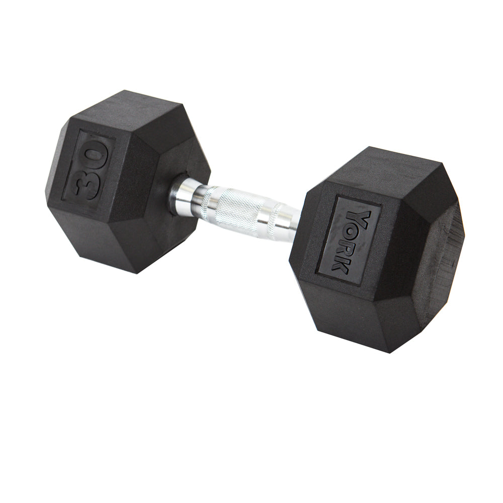 30 LB Rubber Hex with Chrome Ergo Handle