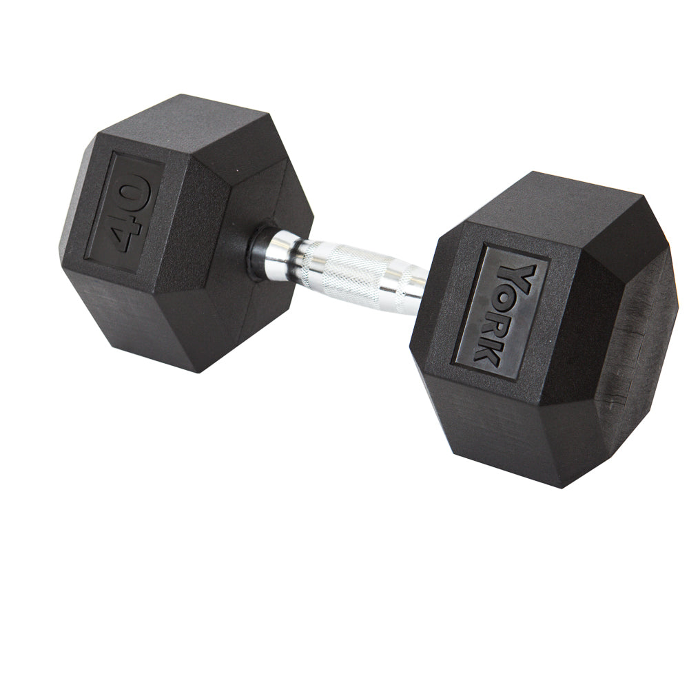 40 LB Rubber Hex with Chrome Ergo Handle