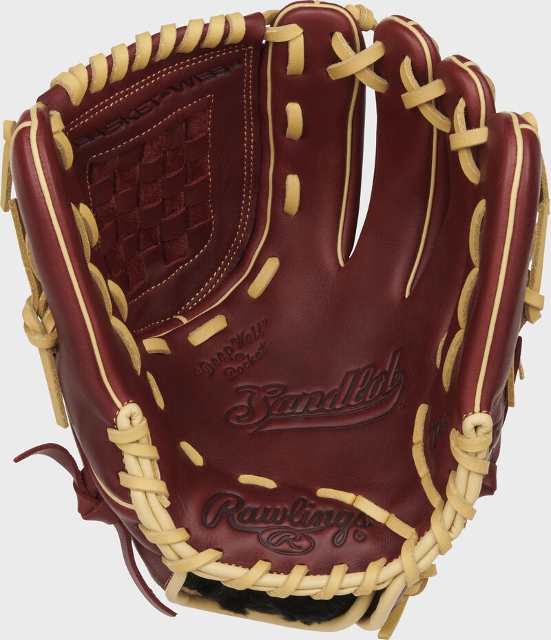 Rawlings Sandlot Series 12-Inch Baseball Glove - Left Hand Thrower - Sherry