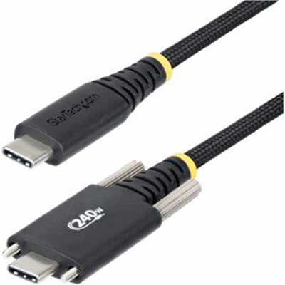 StarTech.com - StarTech 6.6ft USB-C Cable, 240W PD EPR, Side Lock, Rugged Braided