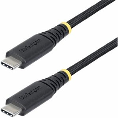 StarTech.com 240W PD Silicon USB-C Cable USB 2 0 Braided Jacket, 6ft