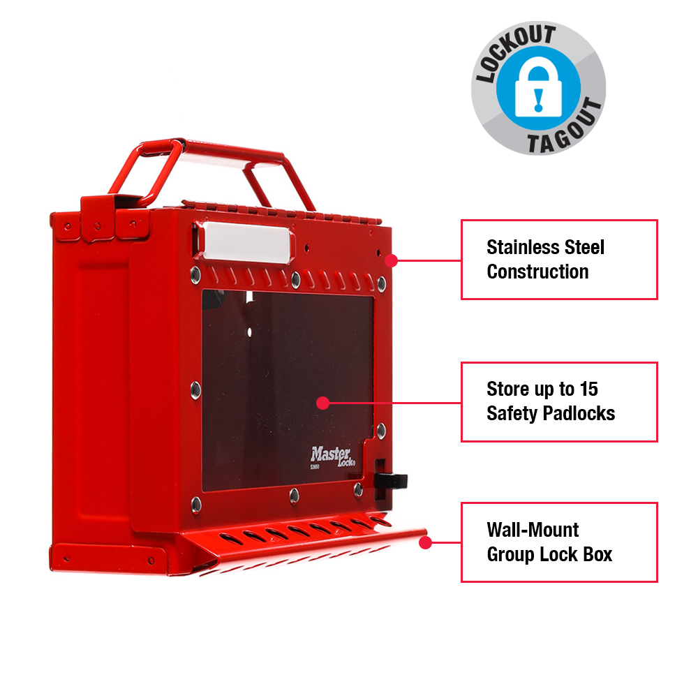 Group Lock Box with Wall Mounting Bracket