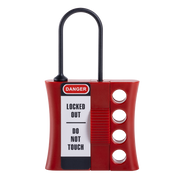 Non-Conductive Plastic Lockout Hasp with 3mm Diameter Shackle (Jaw)
