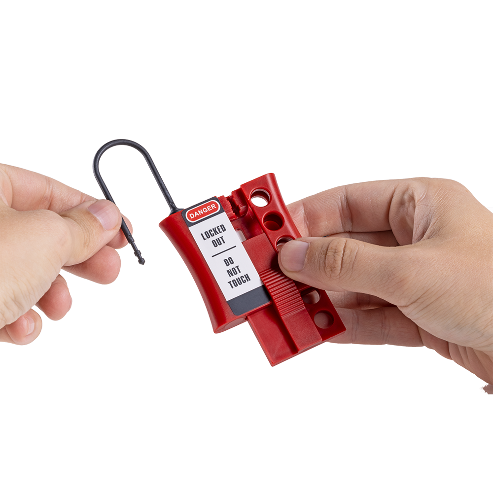 Non-Conductive Plastic Lockout Hasp with 3mm Diameter Shackle (Jaw)