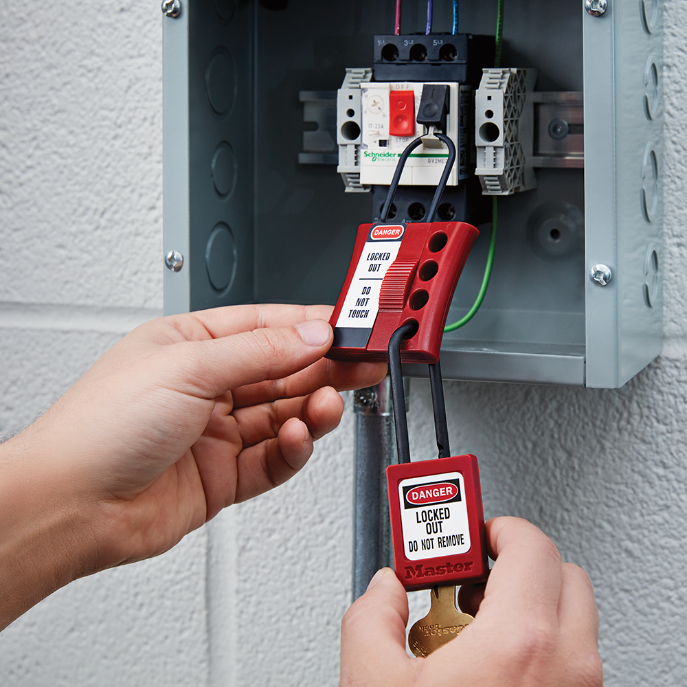 Non-Conductive Plastic Lockout Hasp with 3mm Diameter Shackle (Jaw)