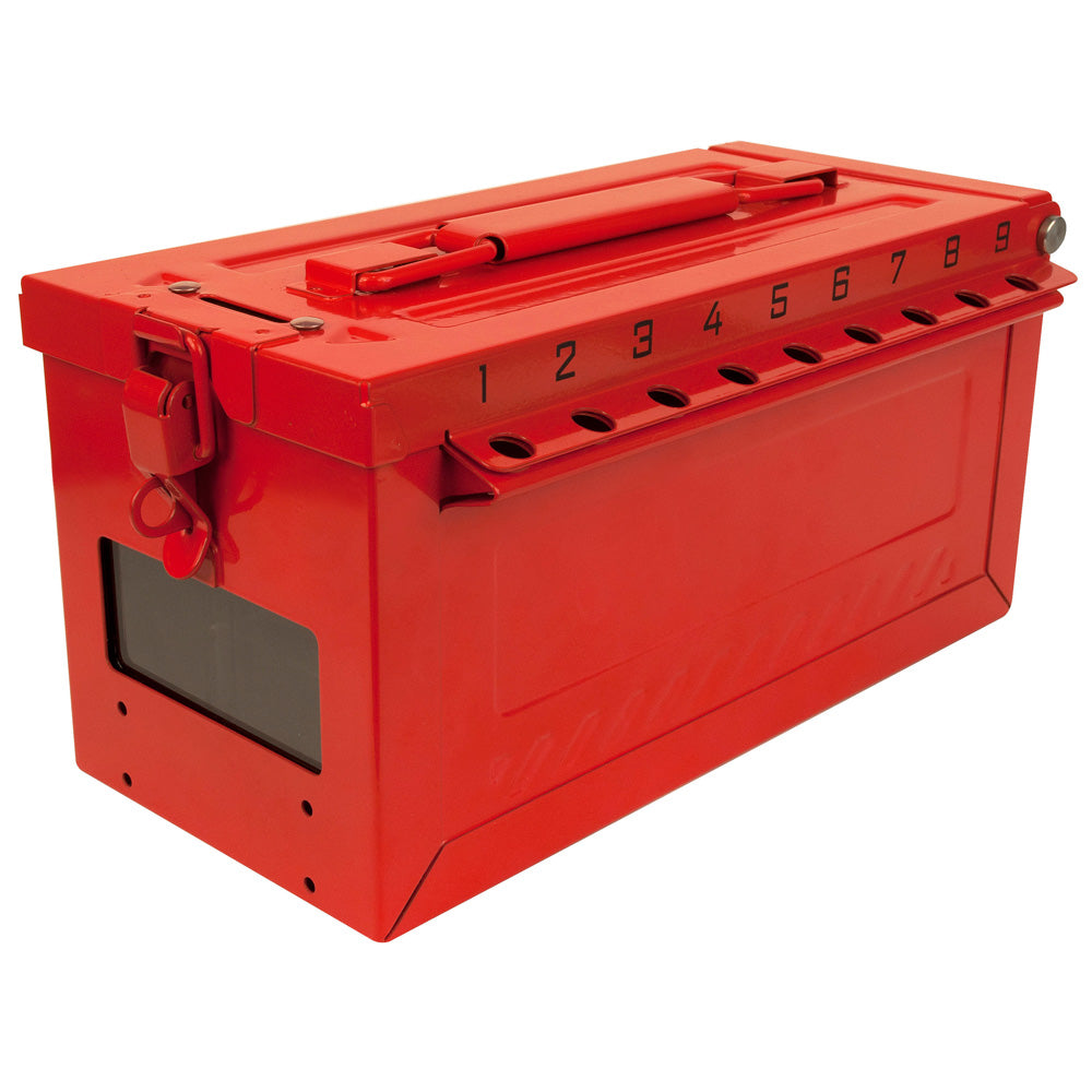 Portable Group Lock Box with Key Window