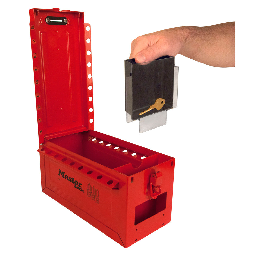 Portable Group Lock Box with Key Window