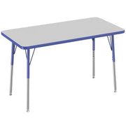 Table Top V TF Rectangle 24x36 / Gray-Blue