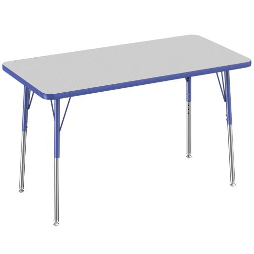 Table Top V TF Rectangle 24x36 / Gray-Blue